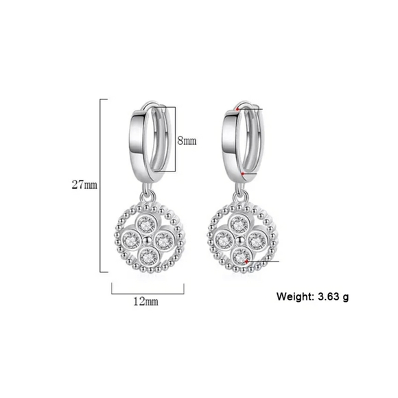 💯💋Host Pic NEW S925 Unique Dangle Zircon Earring - Picture 11 of 13